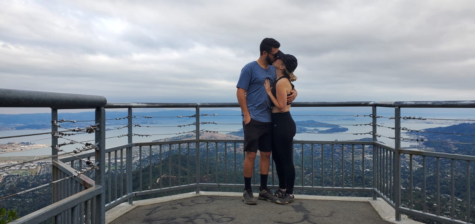 Hilary and Brendan on Mt. Tamalpais